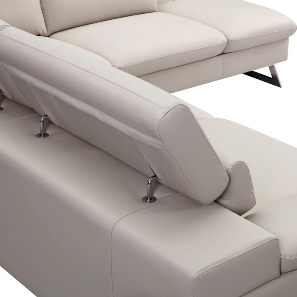 Tranquil Chaise Leather Corner Sofa