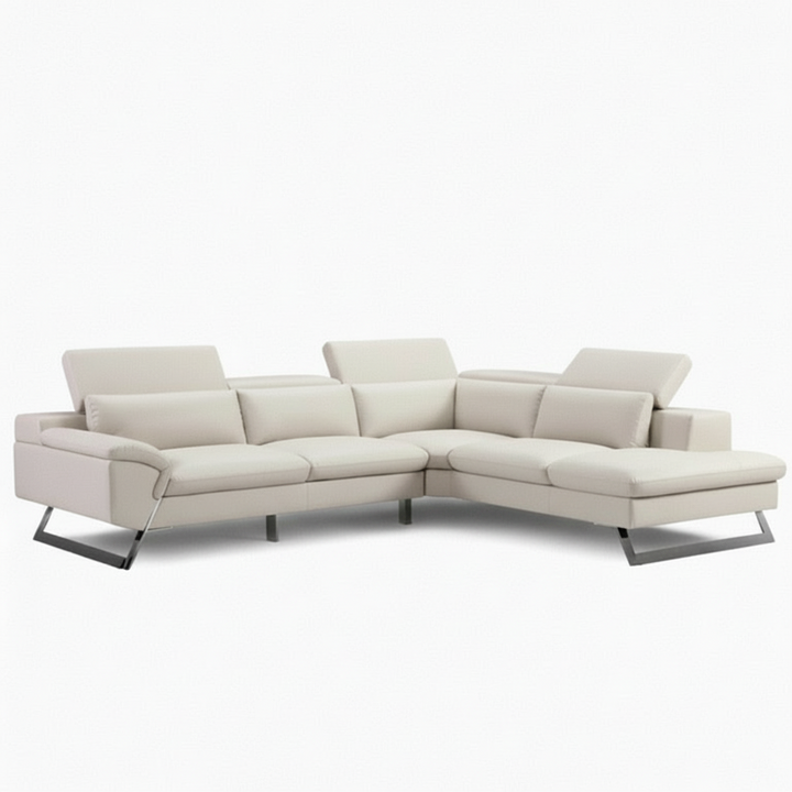 Tranquil Chaise Leather Corner Sofa