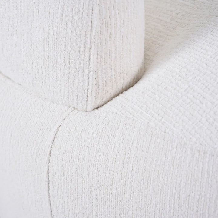 Tubby Swivel Arm Chair - Ecru