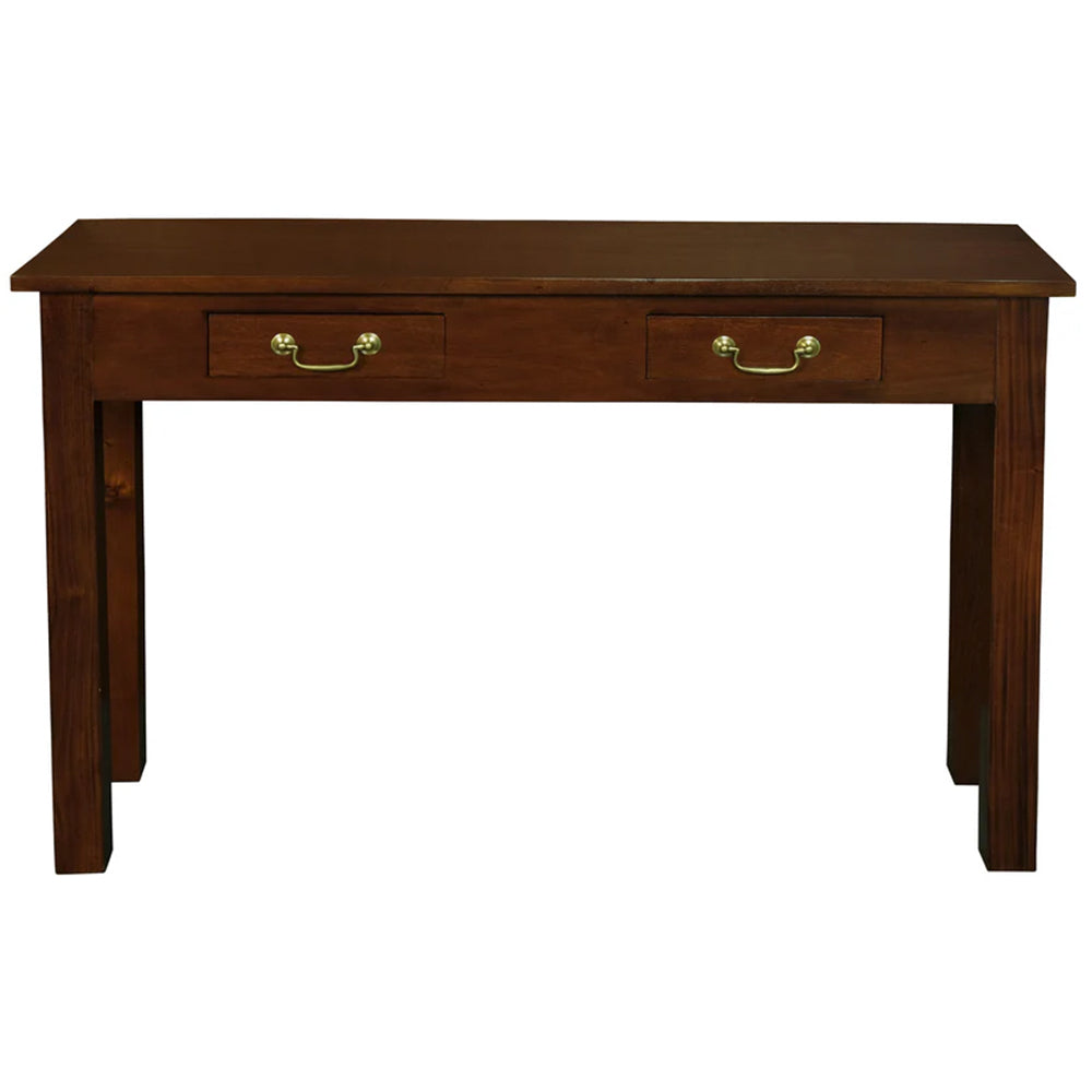 Tullamarine 2 Drawer Solid Timber Console Table - Mahogany