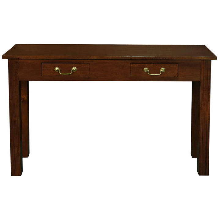 Tullamarine 2 Drawer Solid Timber Console Table - Mahogany