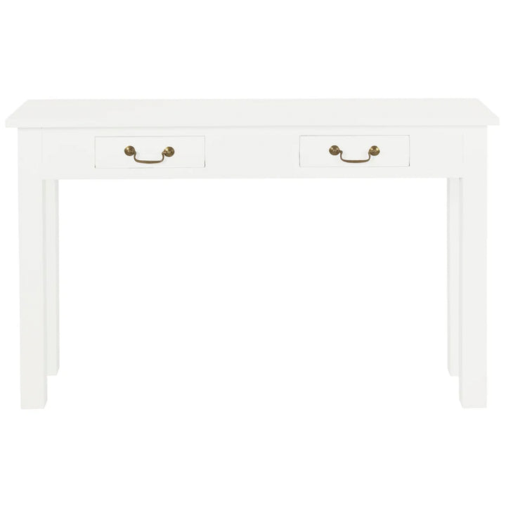 Tullamarine 2 Drawer Solid Timber Console Table - White