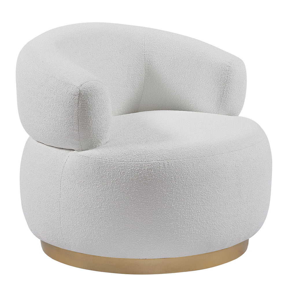 Tuscan Boucle Swivel Armchair