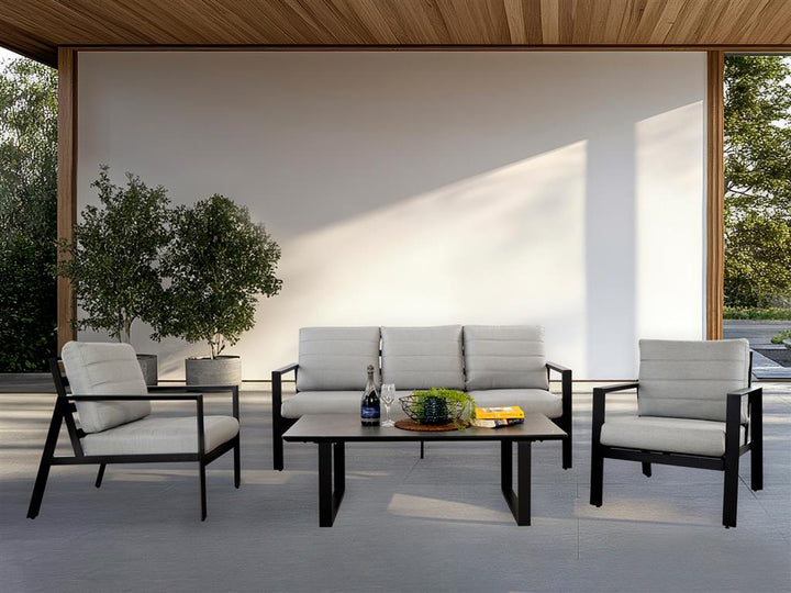 Tuscany 4-Piece Outdoor Lounge Setting - Anthracite