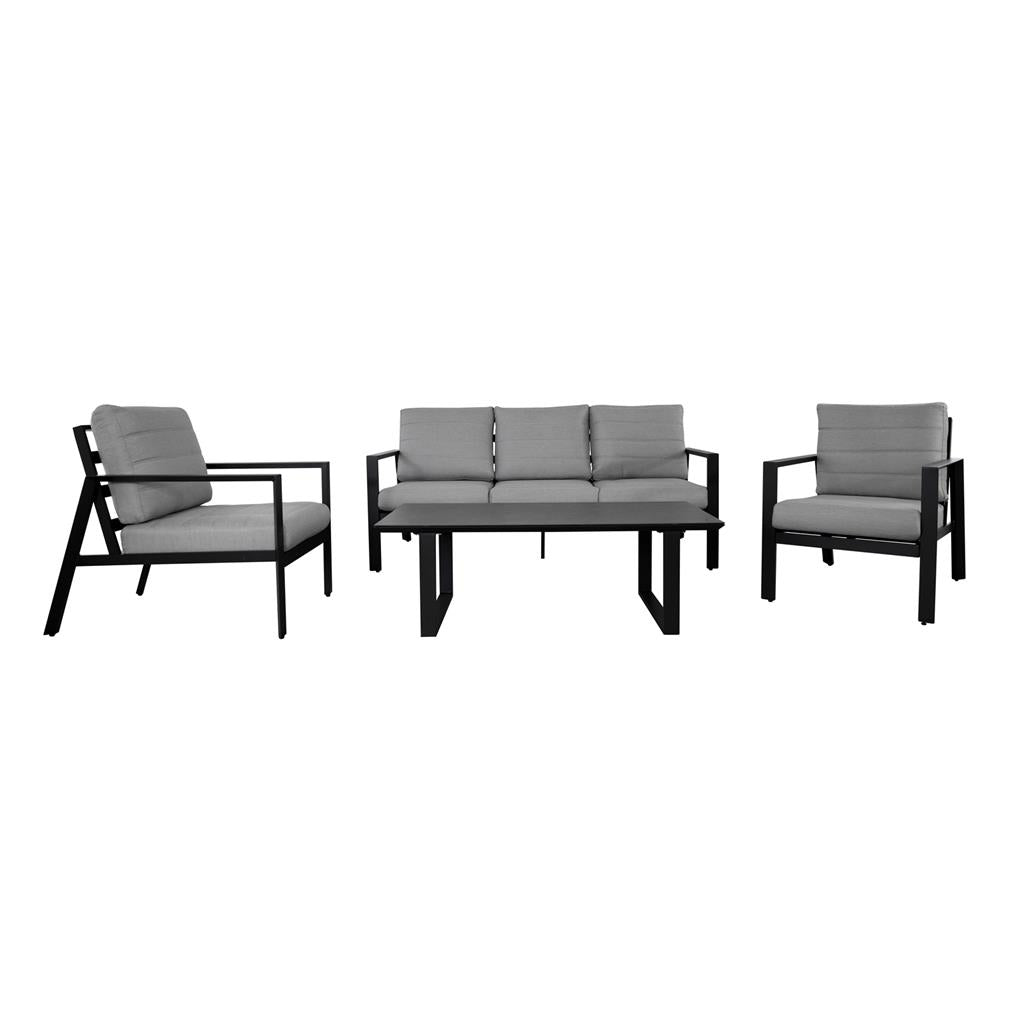 Tuscany 4-Piece Outdoor Lounge Setting - Anthracite
