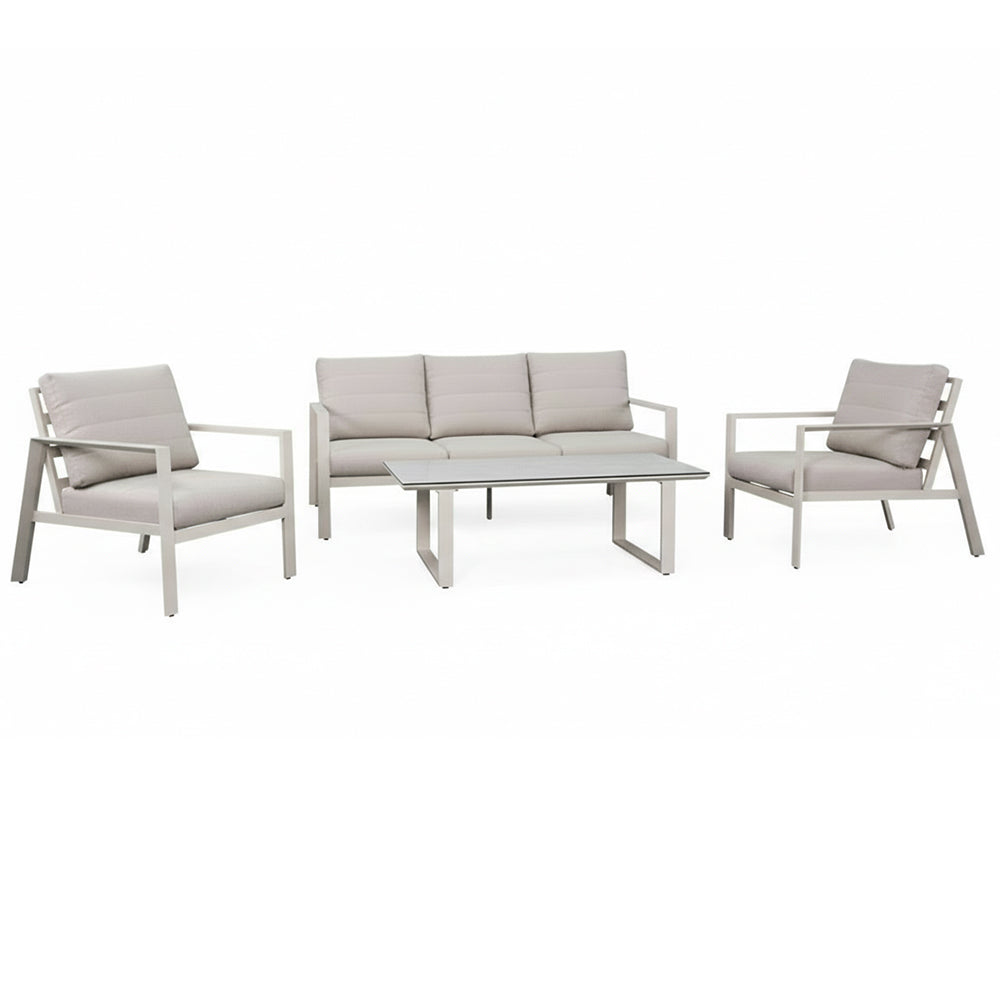 Tuscany 4-Piece Outdoor Lounge Setting - Beige