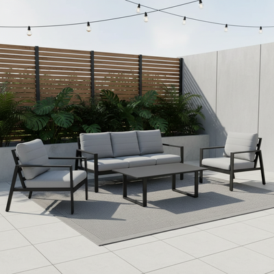 Tuscany 4-Piece Outdoor Lounge Setting - Anthracite