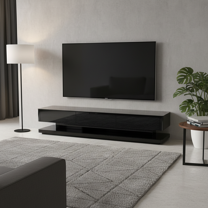 Ulrich 200cm TV Unit - Black