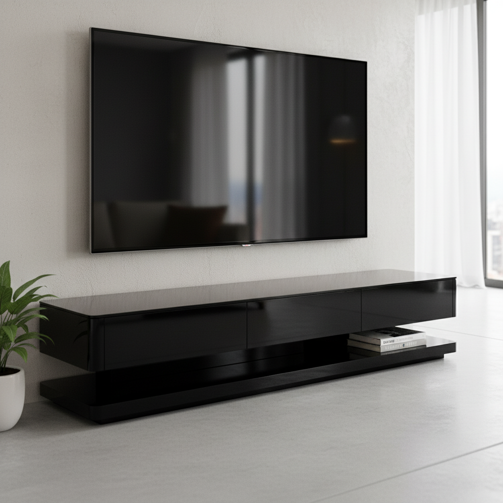 Ulrich 200cm TV Unit - Black