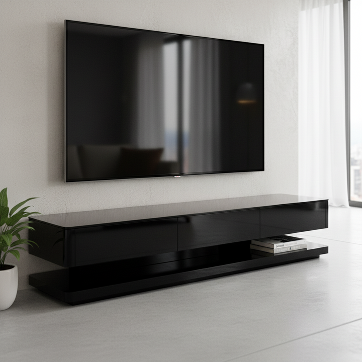 Ulrich 200cm TV Unit - Black