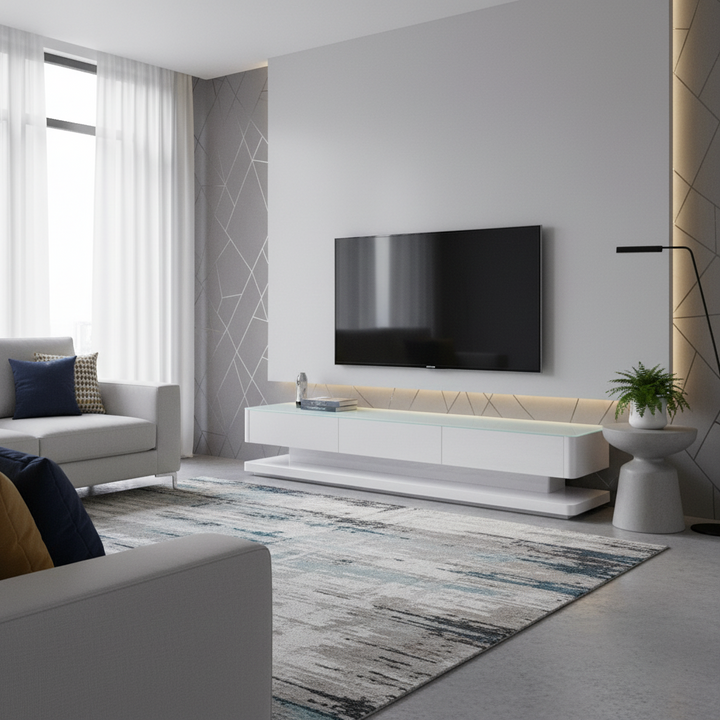 Ulrich 200cm TV Unit - White