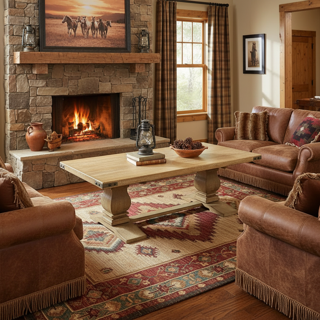 Western Solid Timber Coffee Table