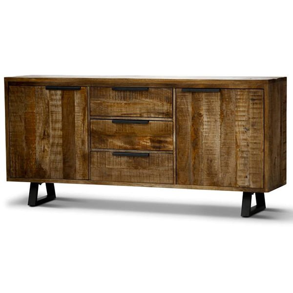 Unique Live Edge Mango Wood Sideboard