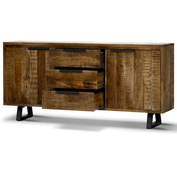 Unique Live Edge Mango Wood Sideboard