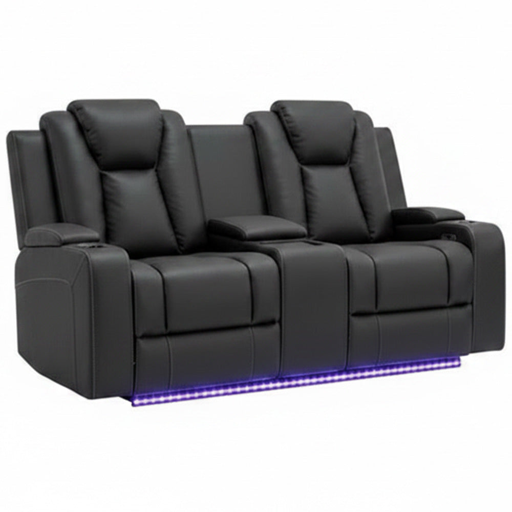 Uralla Dual Motor Fabric 2 Seater Recliner Sofa