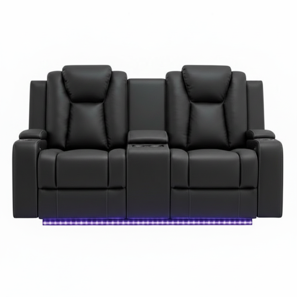 Uralla Dual Motor Fabric 2 Seater Recliner Sofa