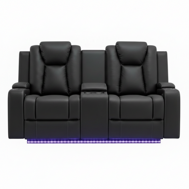 Uralla Dual Motor Fabric 2 Seater Recliner Sofa