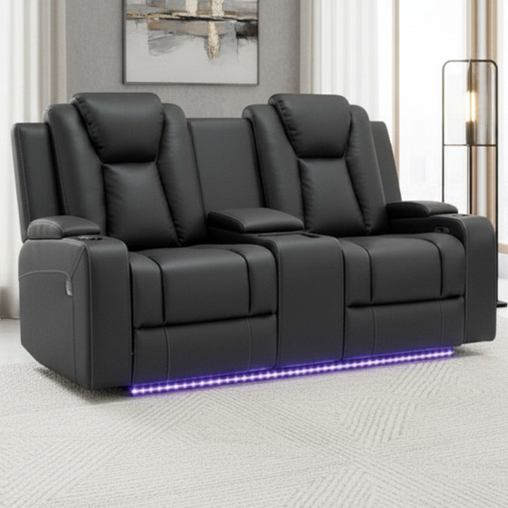 Uralla Dual Motor Fabric 2 Seater Recliner Sofa