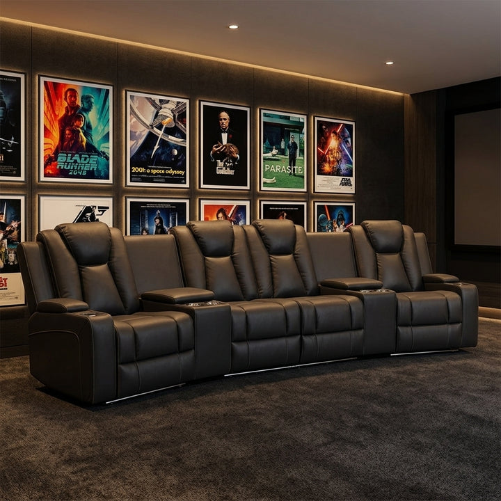 Uralla Dual Motor Fabric Home Theatre Recliner Seating