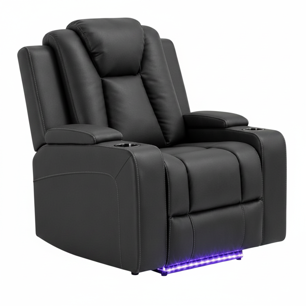 Uralla Dual Motor Fabric Recliner Armchair