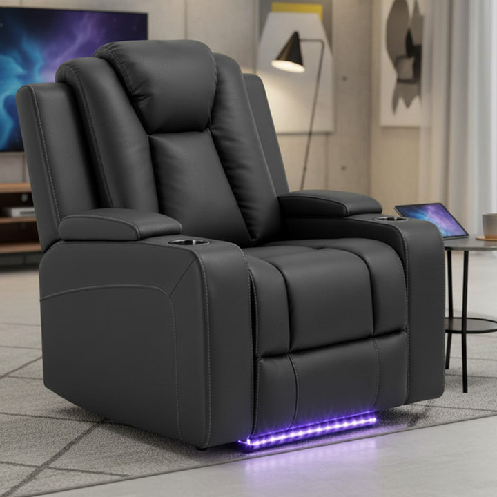 Uralla Dual Motor Fabric Recliner Armchair