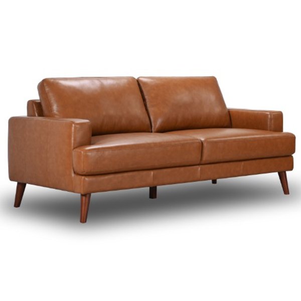 Nepean Leather 3 Seater + 2 Seater Sofa Set - Tan