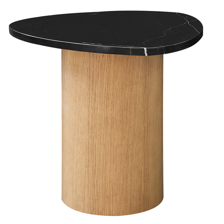 Sarno Marble Side Table - Black
