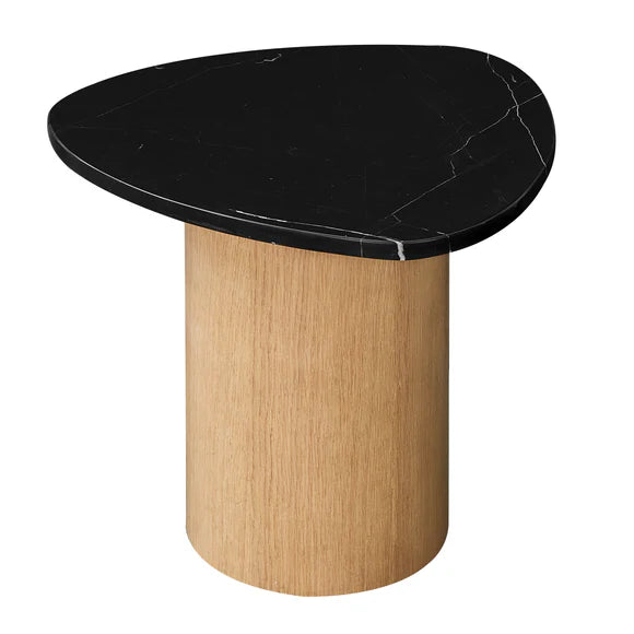 Sarno Marble Side Table - Black