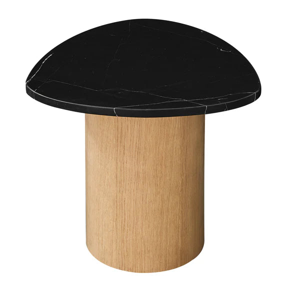 Sarno Marble Side Table - Black