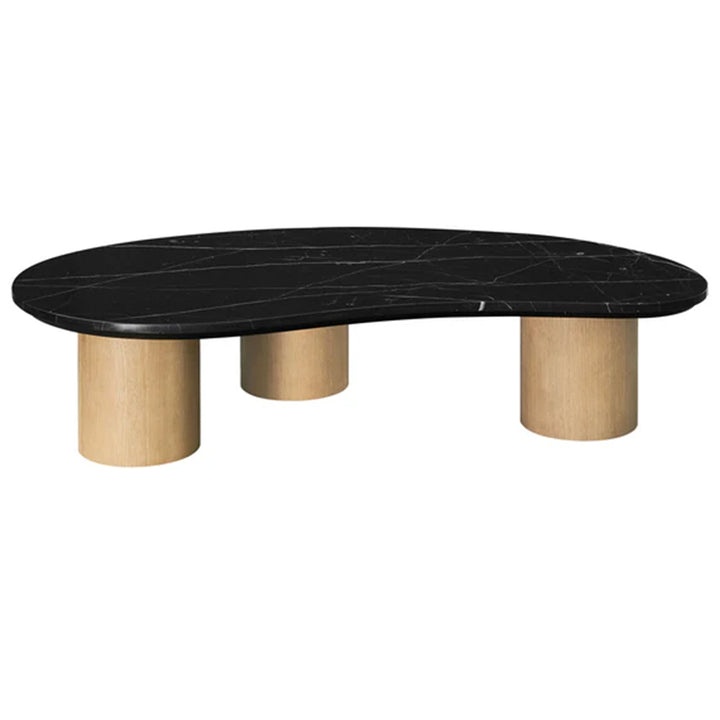 Sarno Medium Marble Coffee Table - Black