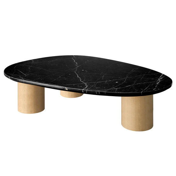 Sarno Large Marble Coffee Table - Black