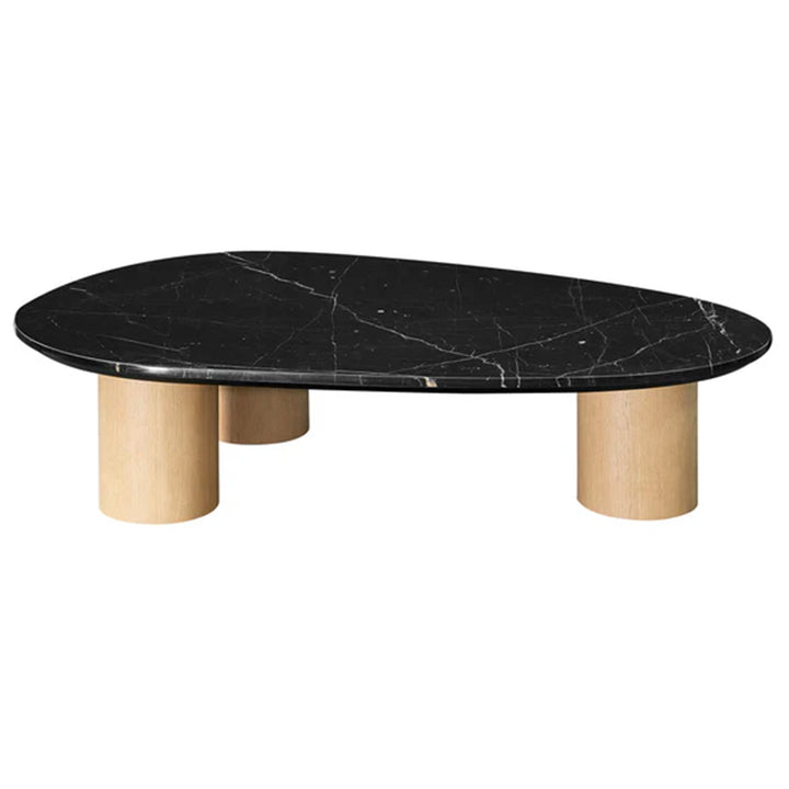 Sarno Large Marble Coffee Table - Black