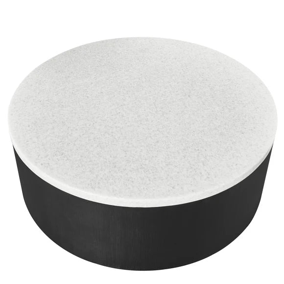 Citola Marble Coffee Table with Black Base