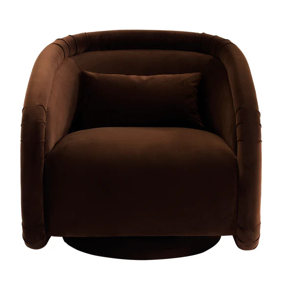 Torello Swivel Occasional Chair - Chocolate