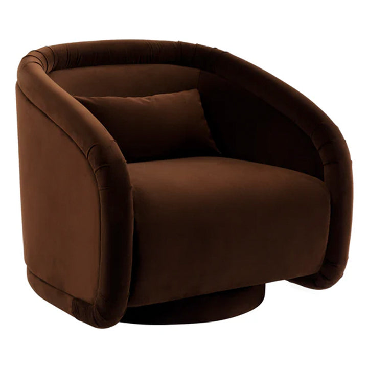 Torello Swivel Occasional Chair - Chocolate