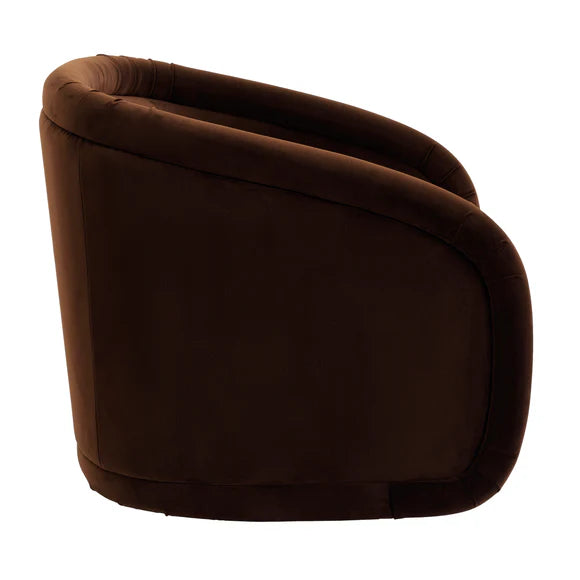 Torello Swivel Occasional Chair - Chocolate