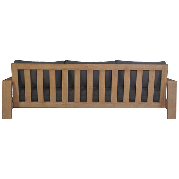 Kuhl 3 Seater Eucalyptus Timber Outdoor Sofa