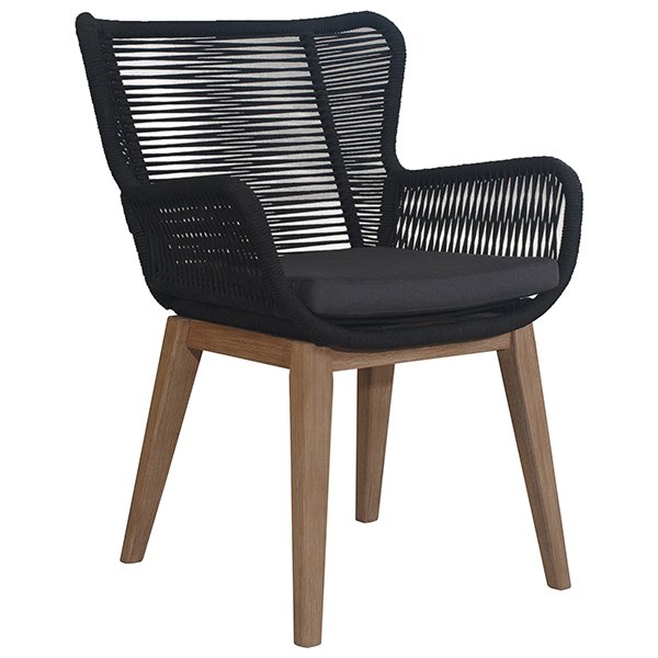 Kuhl Rope & Eucalyptus Timber Outdoor Dining Chair