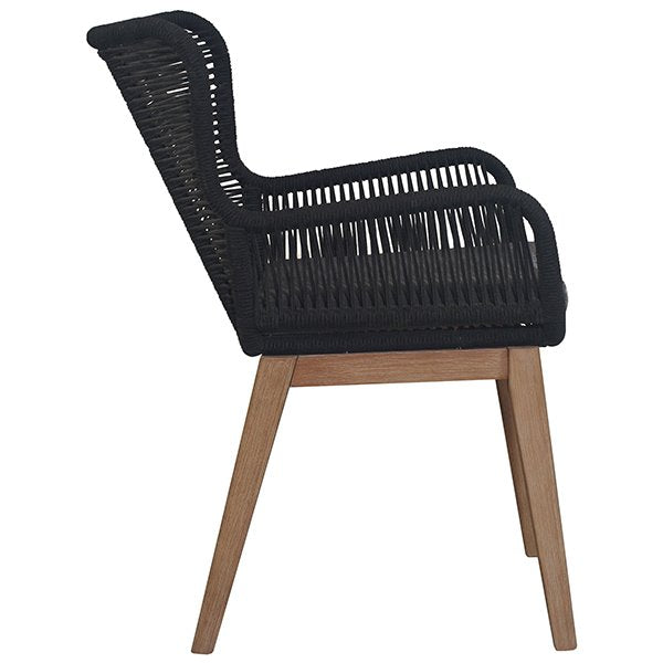 Kuhl Rope & Eucalyptus Timber Outdoor Dining Chair
