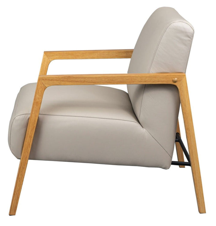 Earl Buffalo Leather Armchair - Wheat