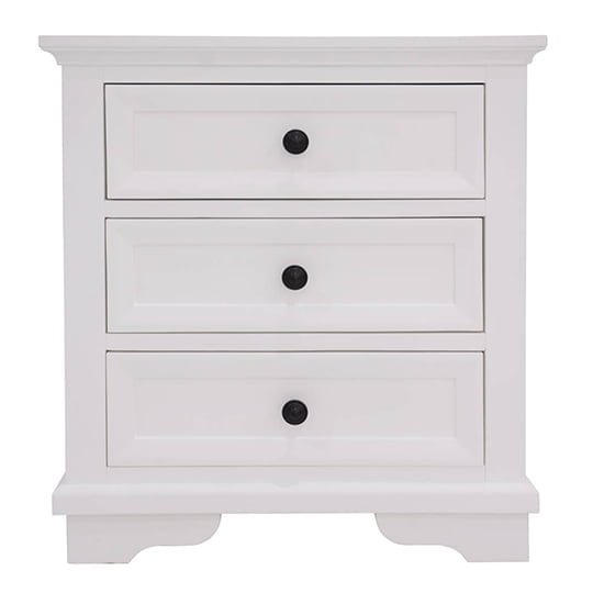 Vienna White Timber Bedside