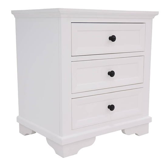 Vienna White Timber Bedside