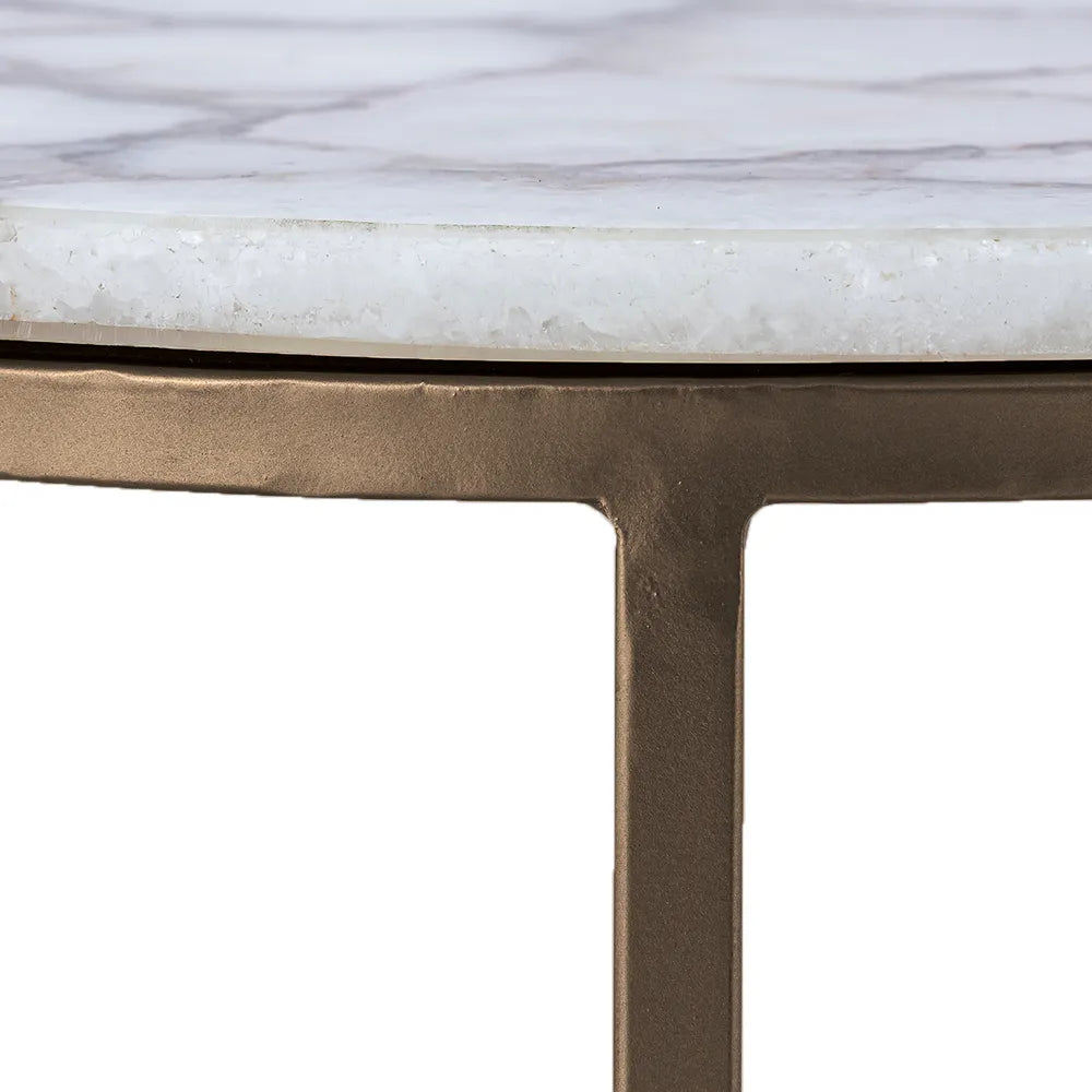 Violet Agate Nesting Side Tables