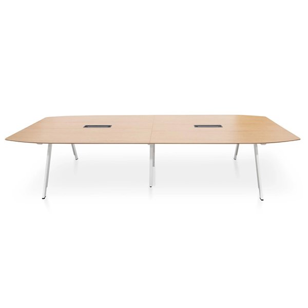 Vogue 3.6m Wooden Boardroom Meeting Table - Natural