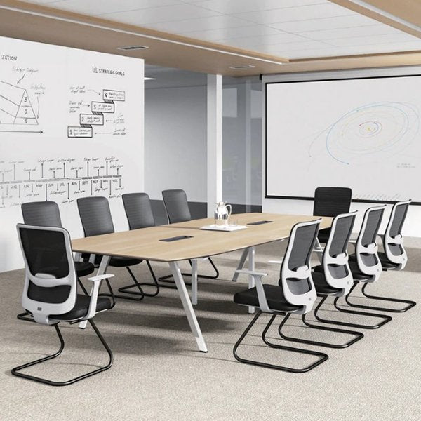 Vogue 3.6m Wooden Boardroom Meeting Table - Natural