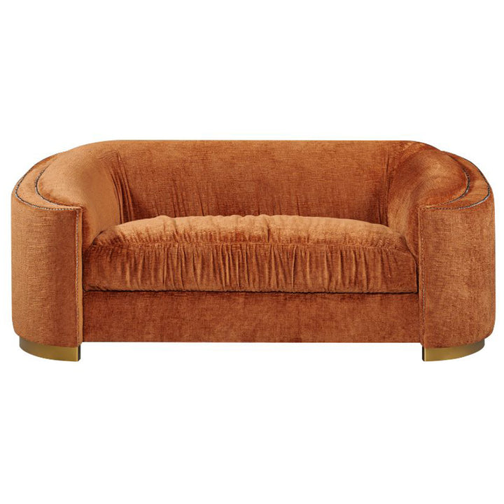 Walcha 2 Seater Fabric Sofa - Rust