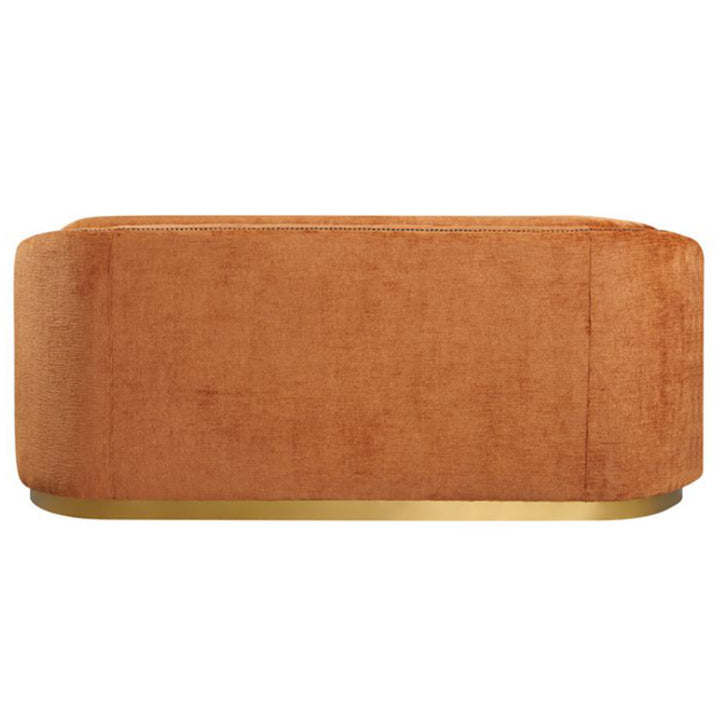 Walcha 2 Seater Fabric Sofa - Rust