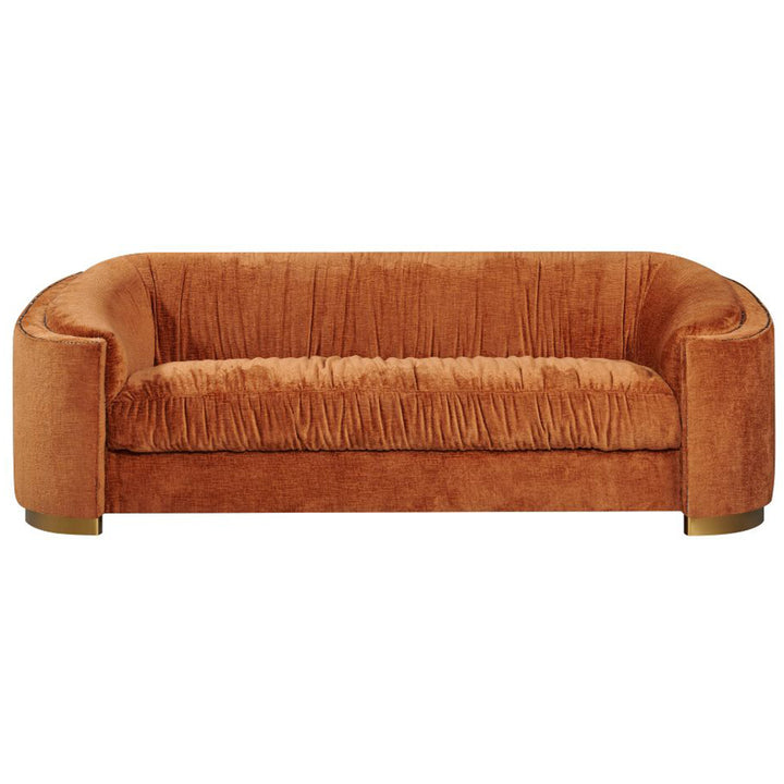 Walcha 3 Seater Fabric Sofa - Rust