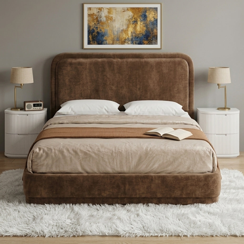 Walcha Queen Fabric Bed