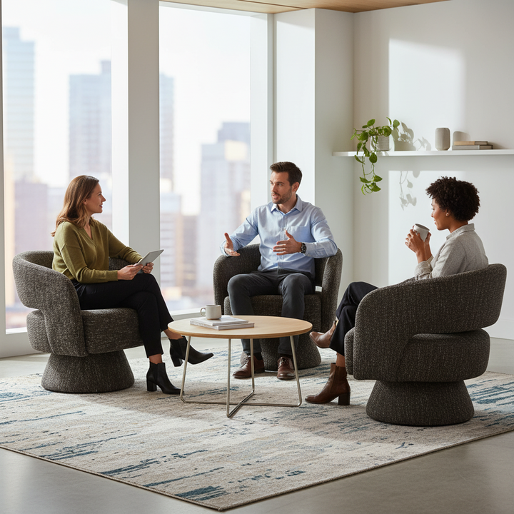 Warialda Swivel Armchair - Cocoa